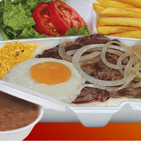 BIFE ACEBOLADO, LINGUIÇA E OVO