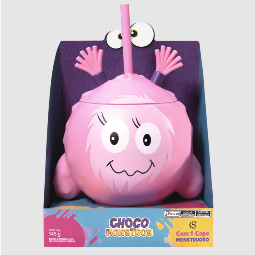 Copo Chocomonstros Claudete 760ml