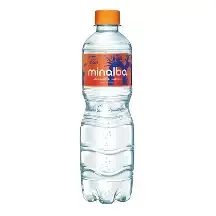 AGUA MINERAL NATURAL COM GAS MINALBA GARRAFA 510ML