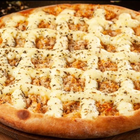 Frango com catupiry® 30cm com 15% de desconto na Borda Recheada de Cheddar 