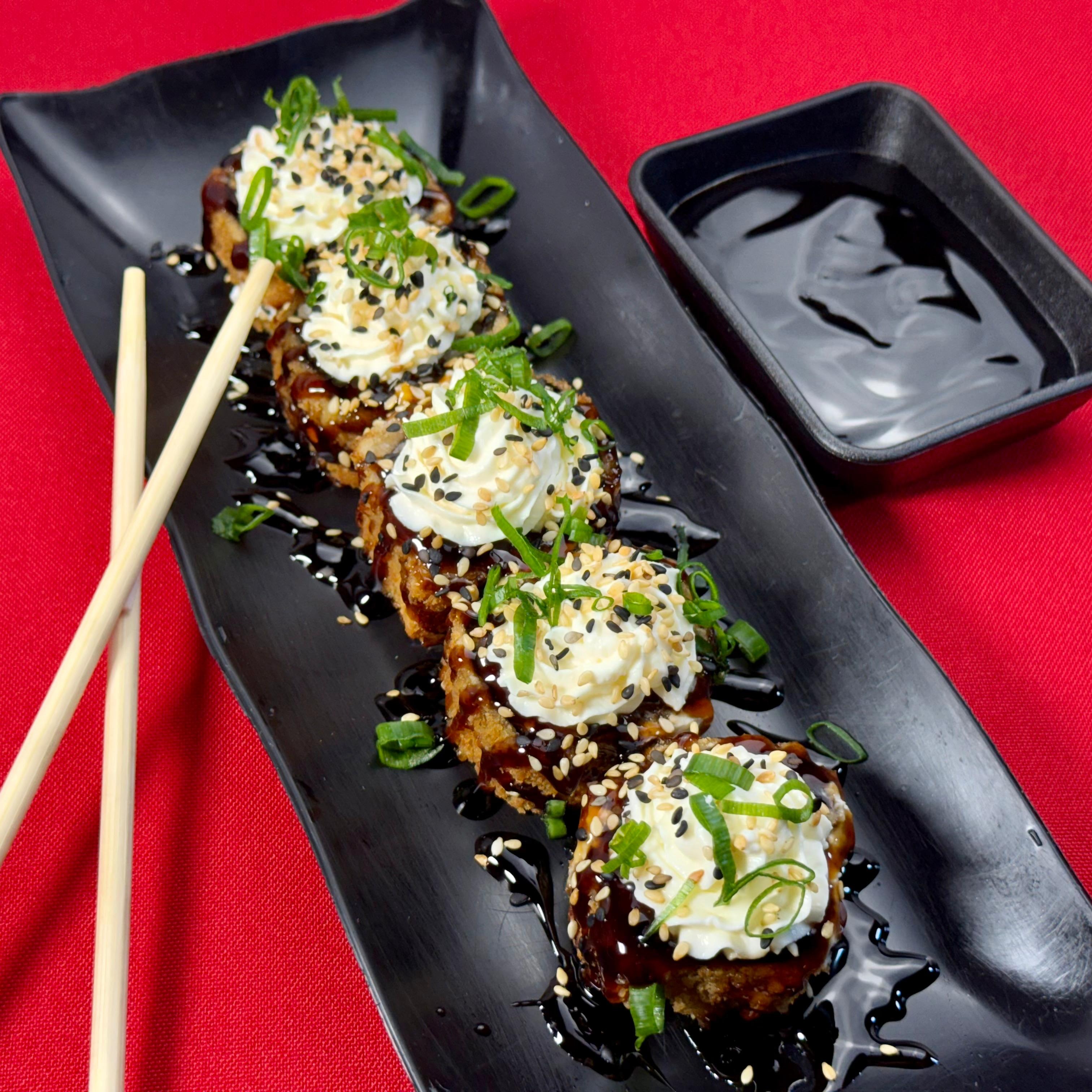 Hot Roll Salmão com Cream Cheese - Meia Porção (5 peças)