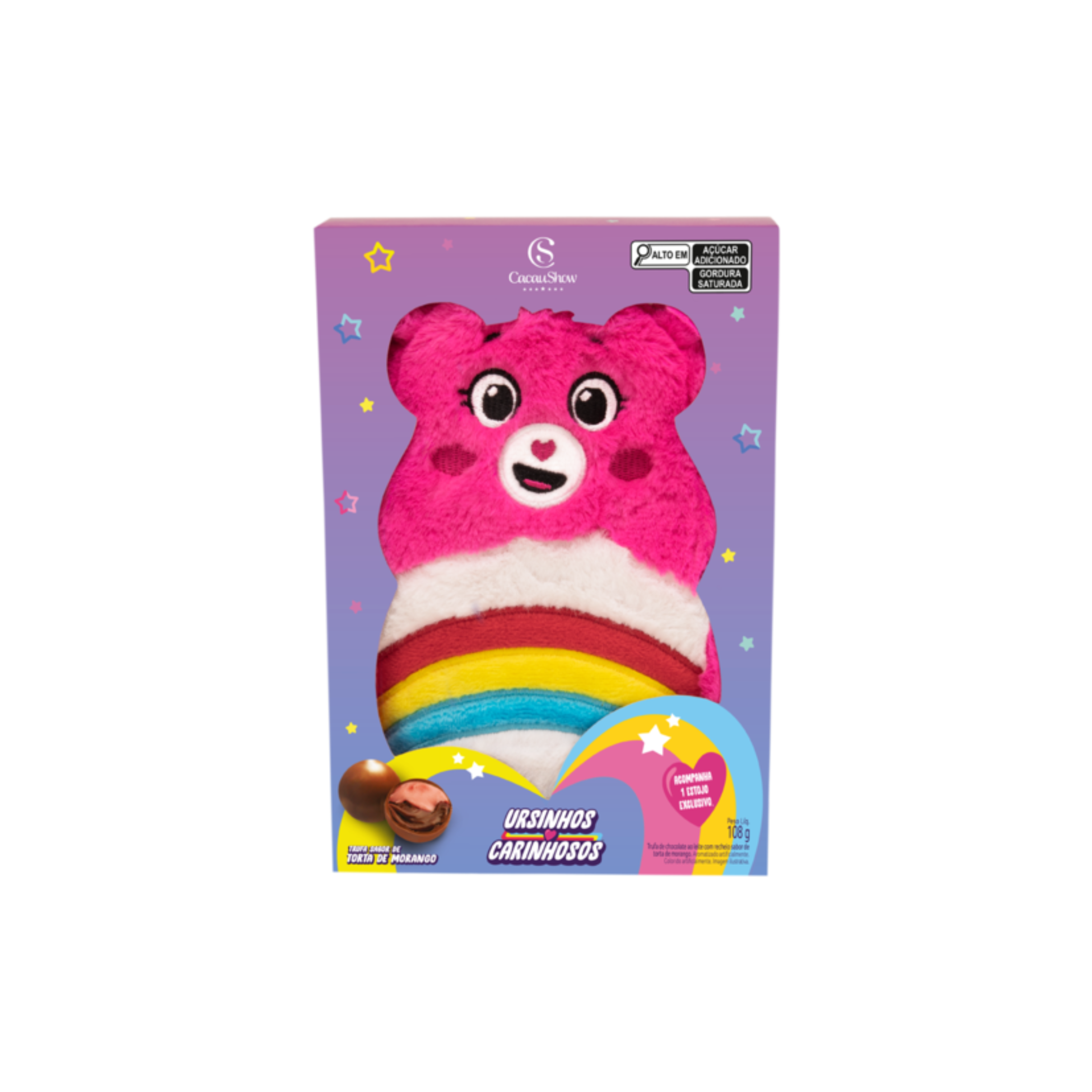 Estojo ursinhos trufas Rosa
