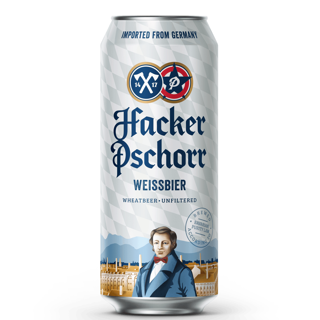 Cerveja Hacker Pschorr Weissbier Lata 500ml