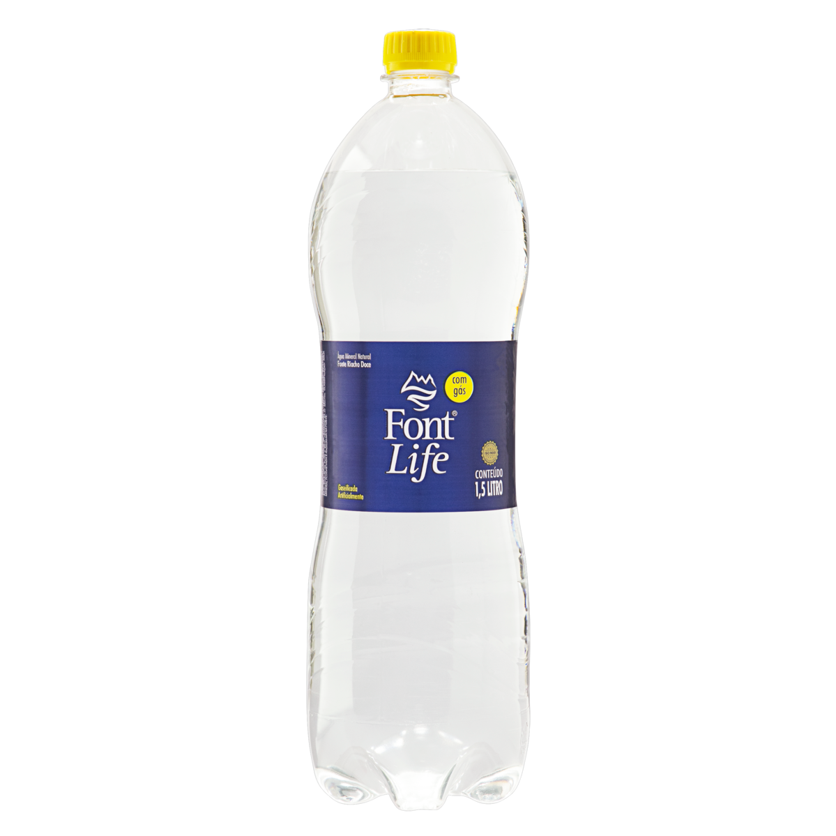 AGUA FONT LIFE COM GÁS 1,5L