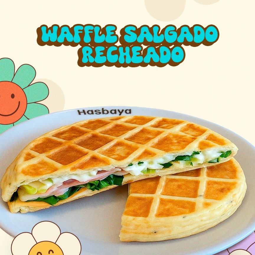 Waffle Salgado Recheado