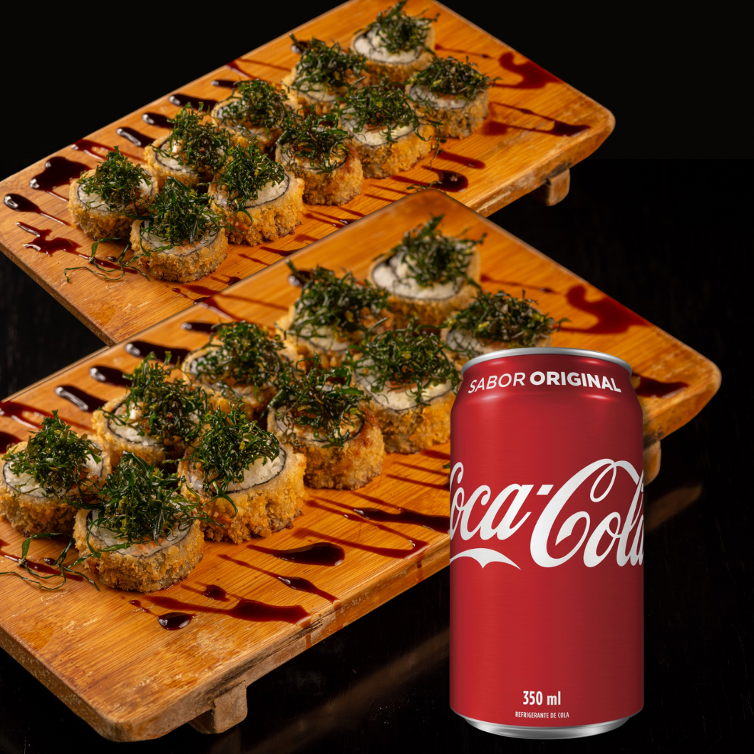 Combo Hot Roll Crispy >>Em dobro<< +1 Coca Cola