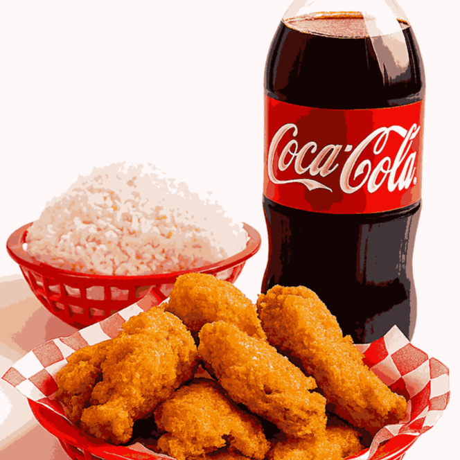 COMBO 02 - FRANGO + ARROZ + COCA 2L
