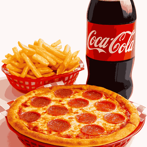 COMBO 03 - PIZZA + BATATA + COCA 2L