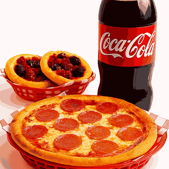 COMBO 04 - PIZZA + ESFIRRA + COCA 2L