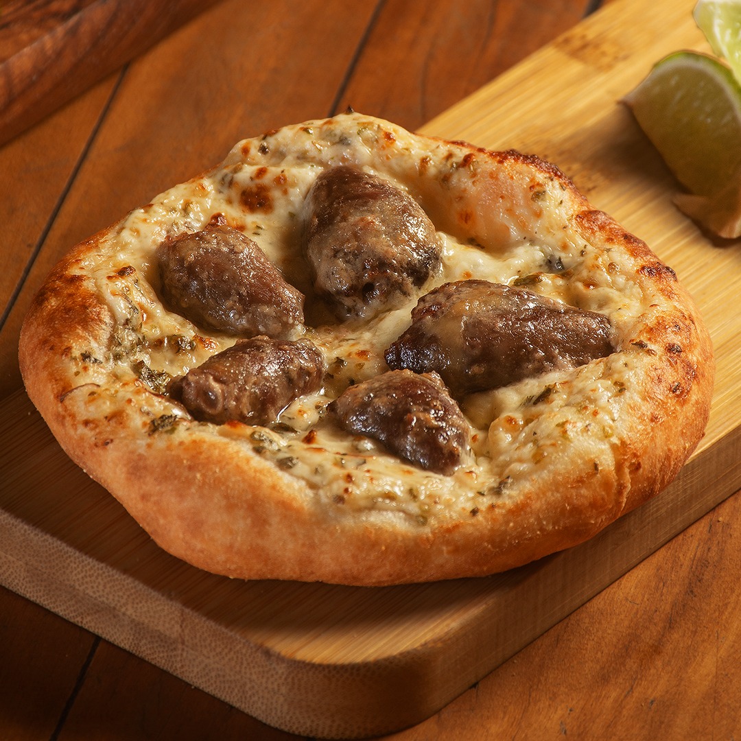 Pão de alho com coração