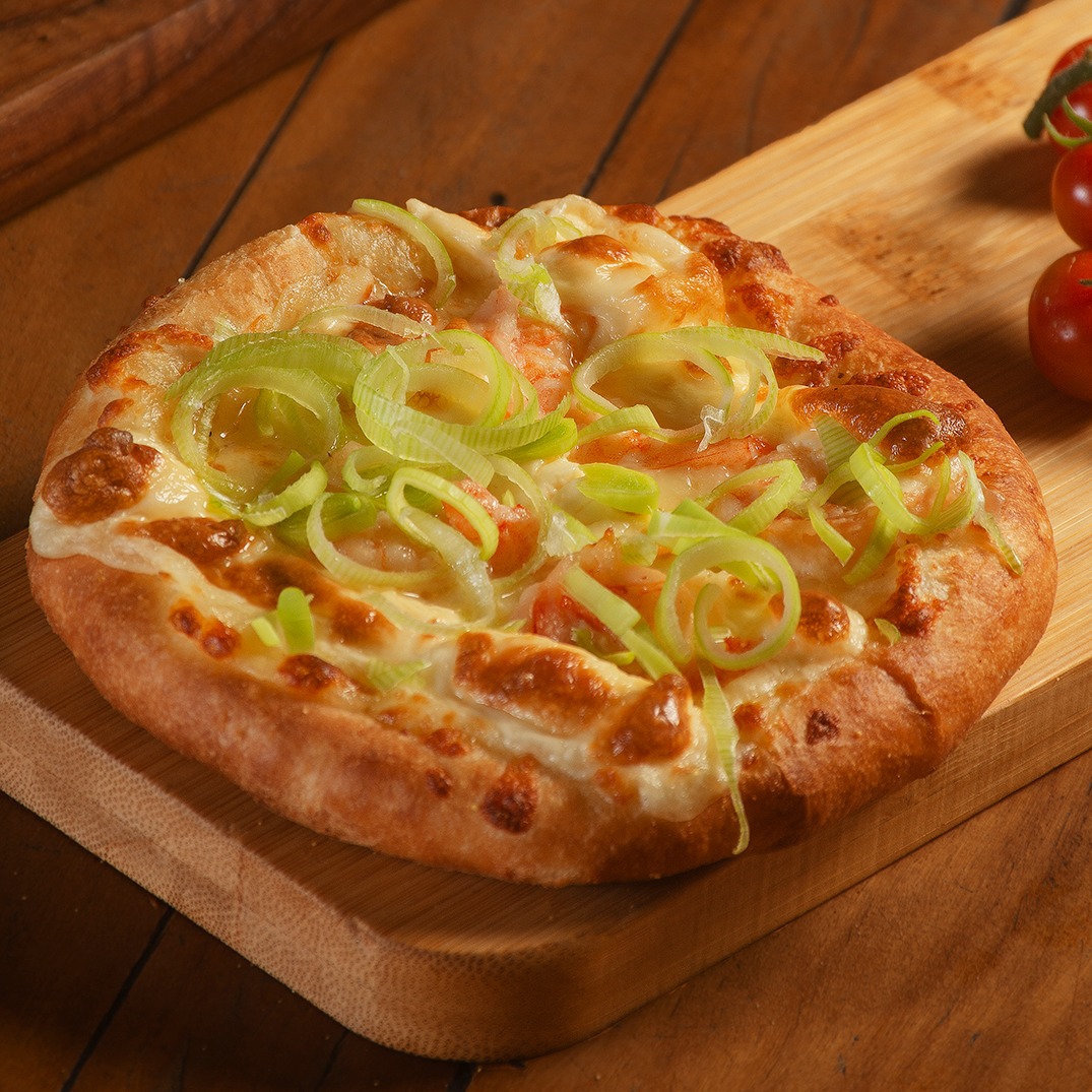 Camarão com Catupiry e Alho Poró