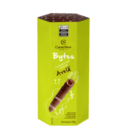 Wafer Bytes Avelã 50g