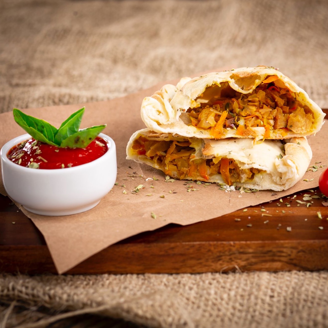 Mini Calzone de Palmito de Jaca