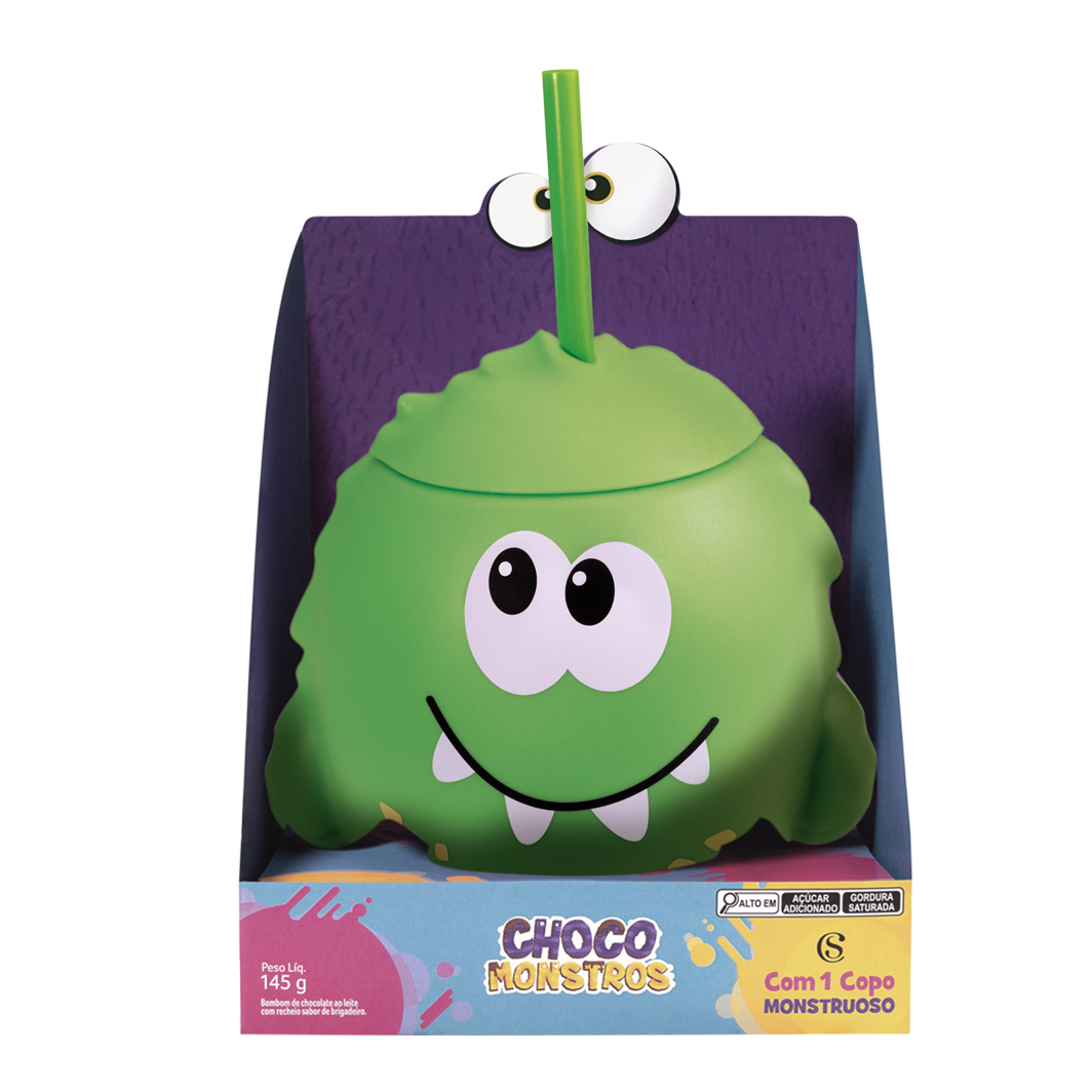 Copo Chocomonstros Ludovico 820ml 