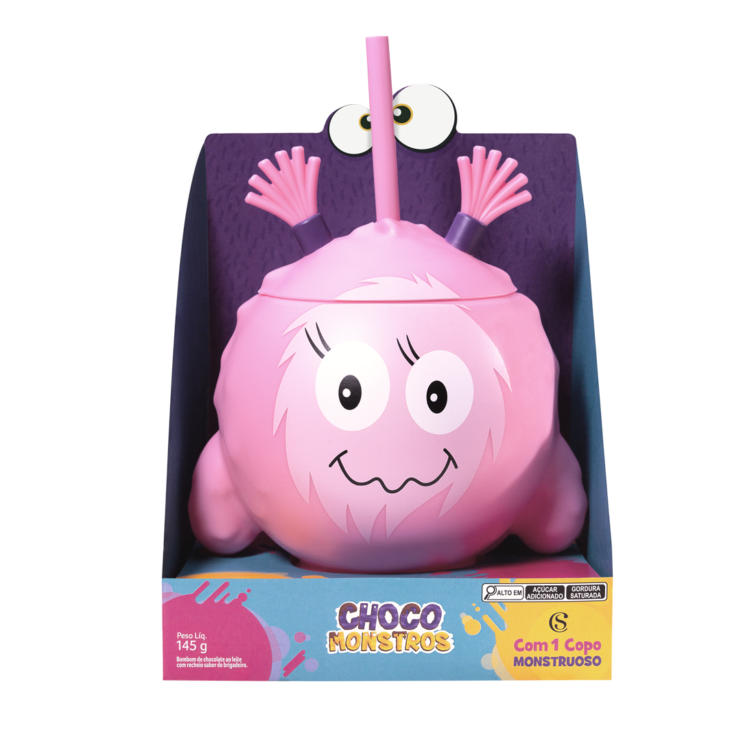 Copo Chocomonstros Claudete 760ml 