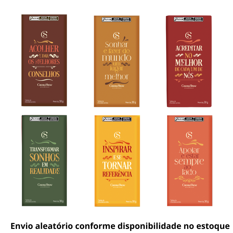 Tabletes Sortidos Professores 30g 