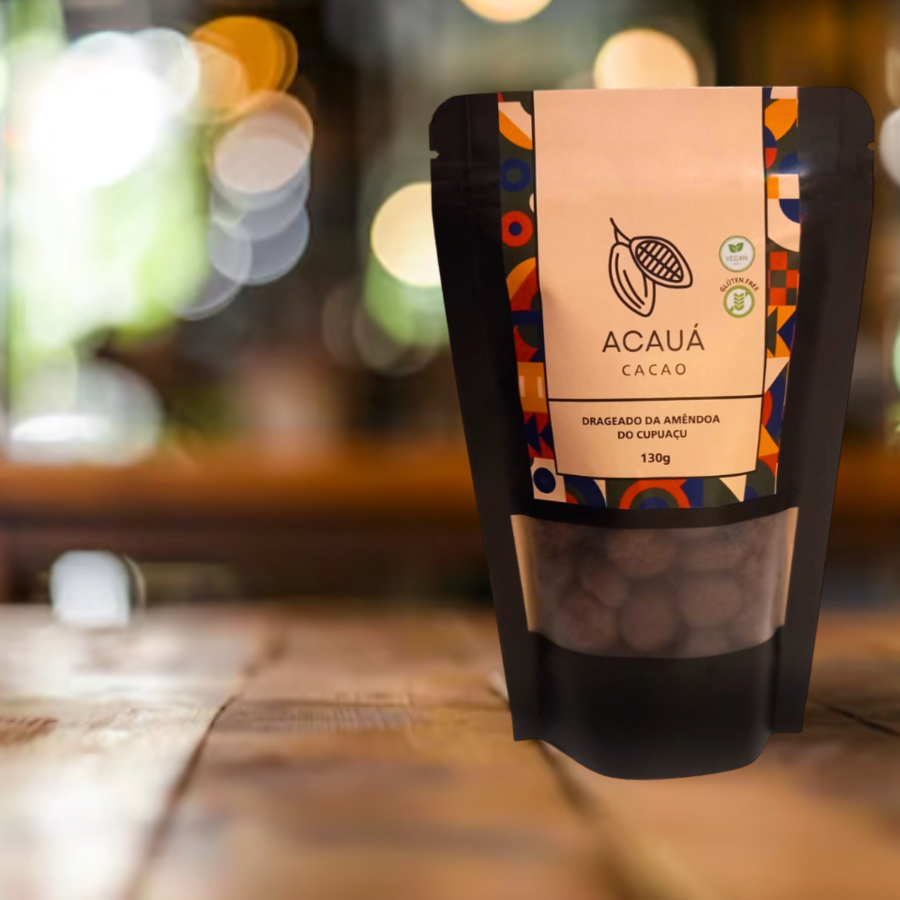 Drageado Amêndoa do Cupuaçu com Chocolate 70% Cacau - 130g