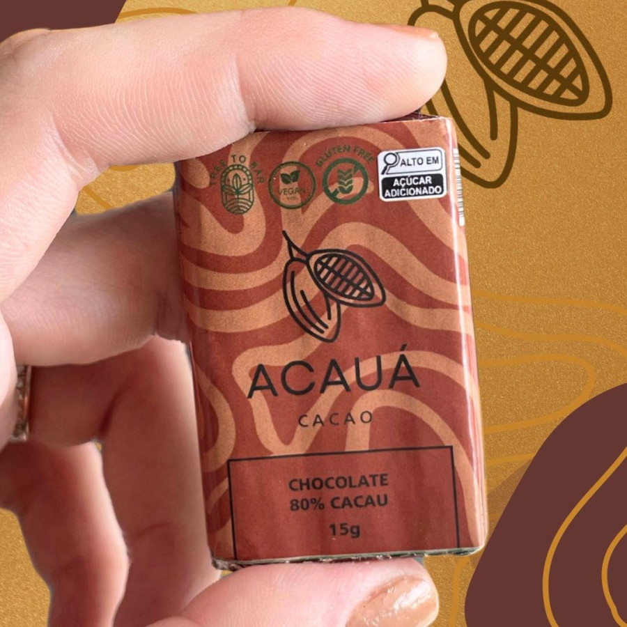 Barra de Chocolate 80% Cacau - 15g