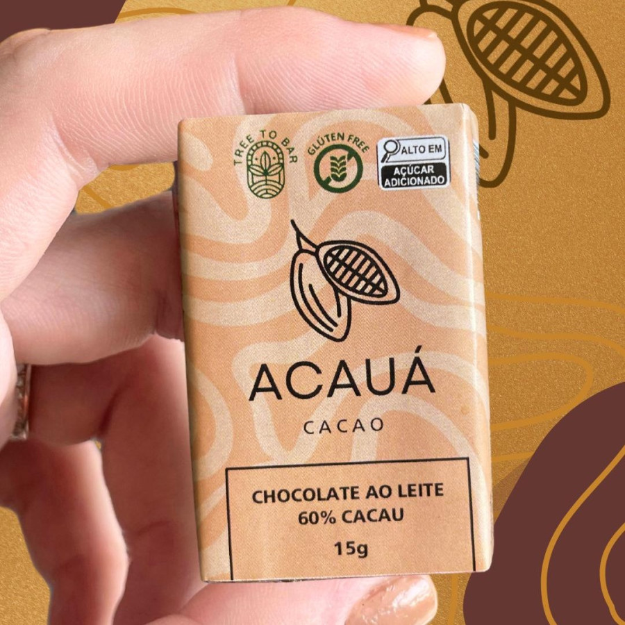 Barra de Chocolate 60% Cacau - 15g