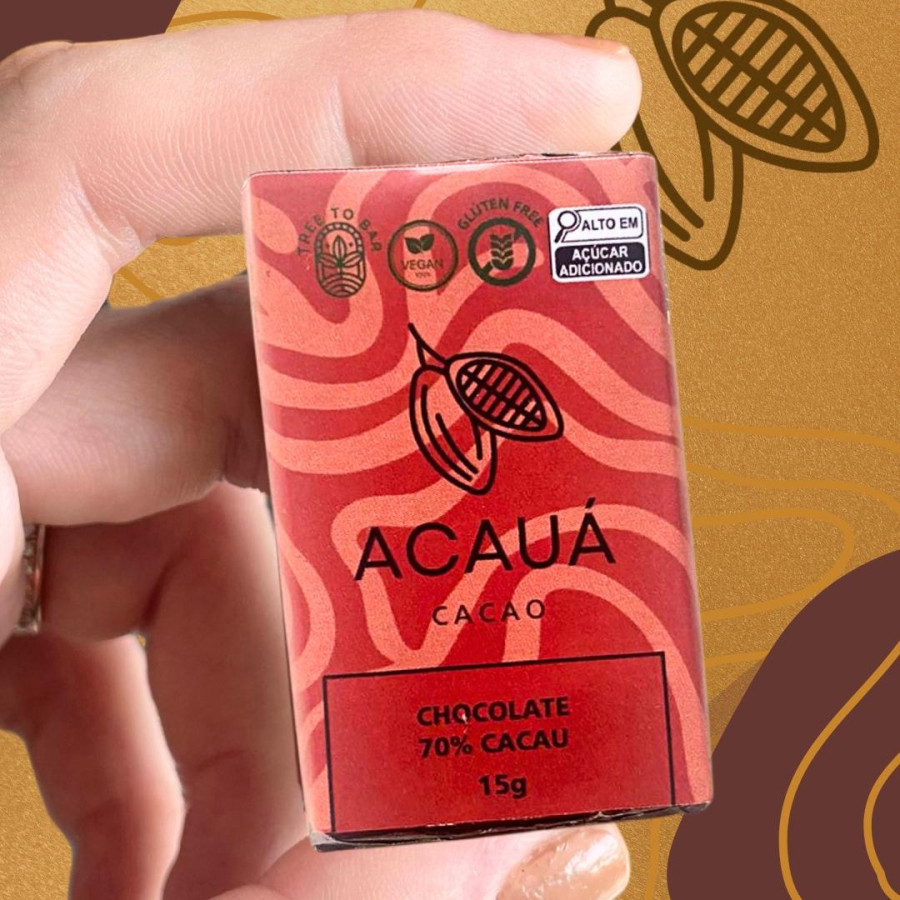 Barra de Chocolate 70% Cacau - 15g