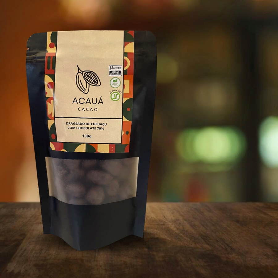 Drageado de Cupuaçu com Chocolate 70% Cacau - 130g