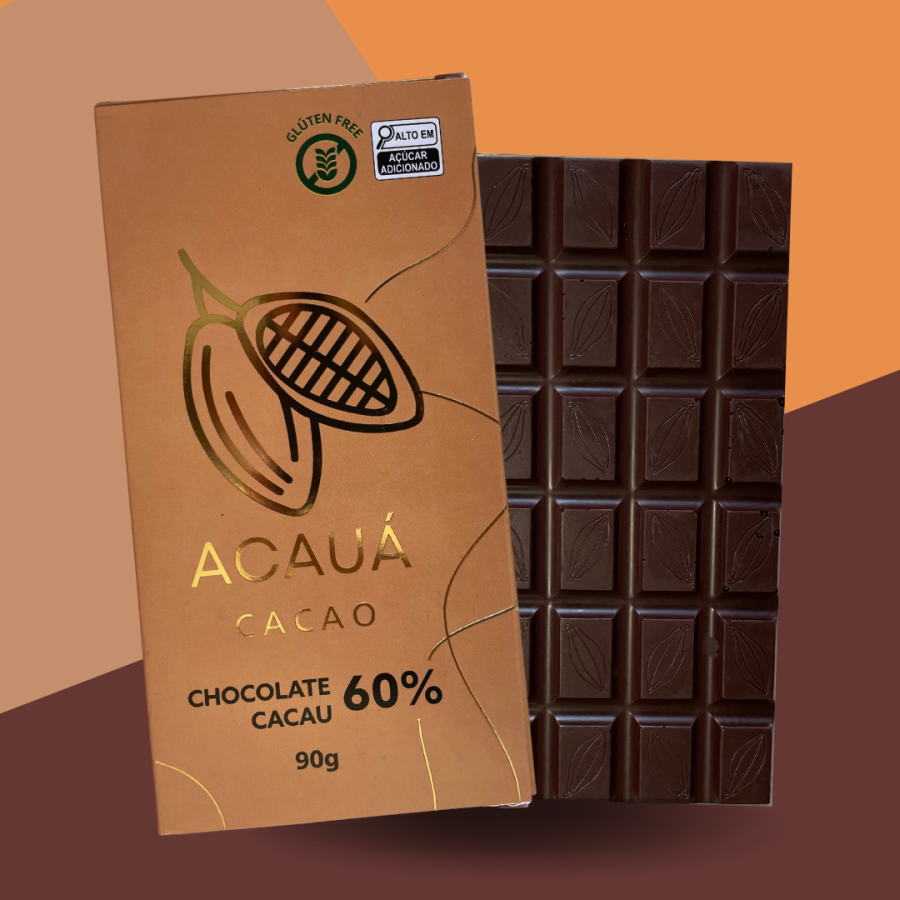 Barra de Chocolate 60% Cacau - 90g