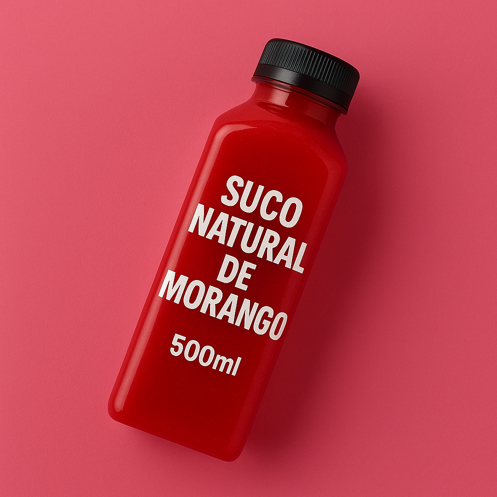 Suco Morango Garrafa 500ml