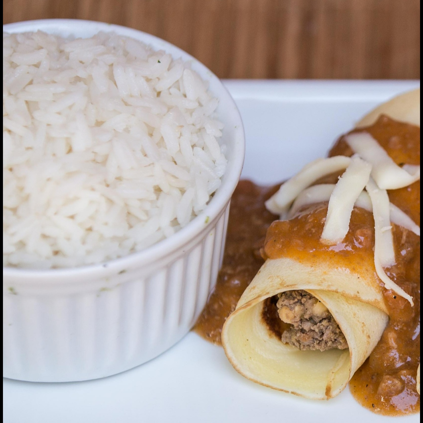 Panqueca e Carne à Bolonhesa 