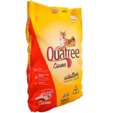 Ração Quatree Carne Cães Adultos Todas as raças 15kg