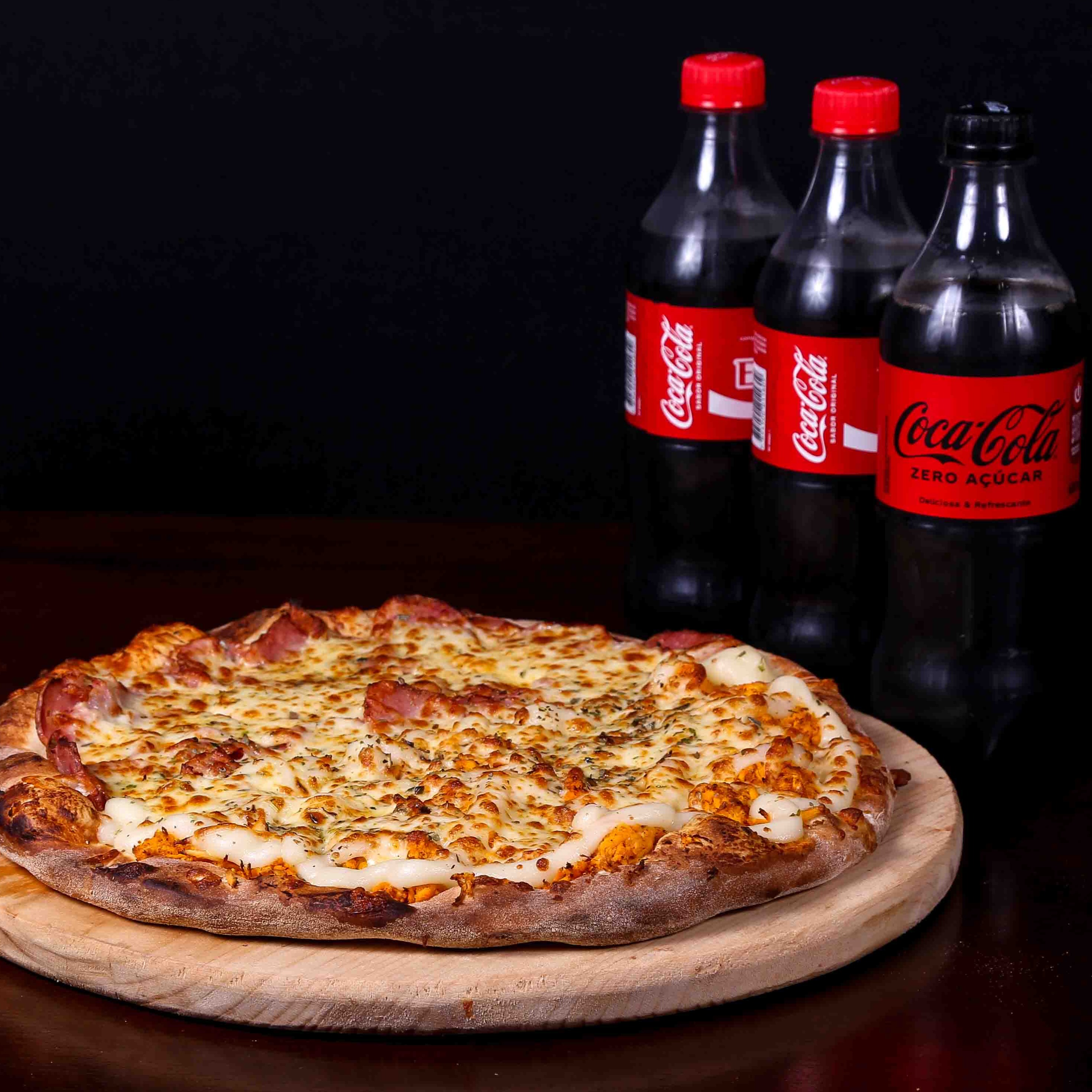 Pizza Media + Coca-Cola 600ml