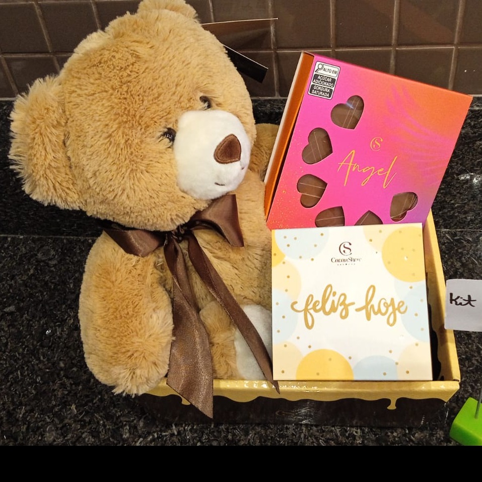 Cesta com pelucia cod 8054