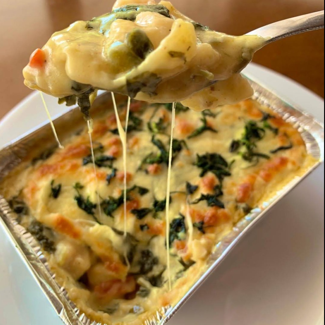 LASANHA DE FRANGO COM JAMBU E TUCUPI