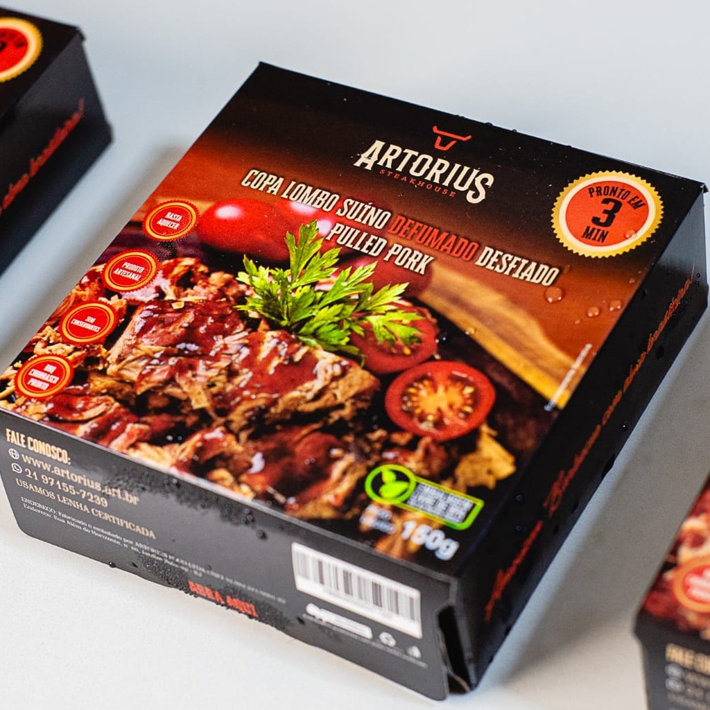 PULLED PORK / Copa lombo suíno desfiado defumado (150g)