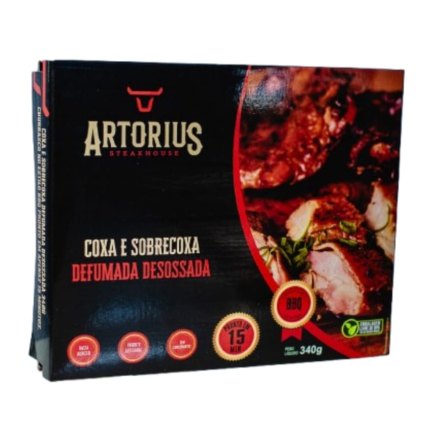 Coxa e sobrecoxa desossada defumada (340g)