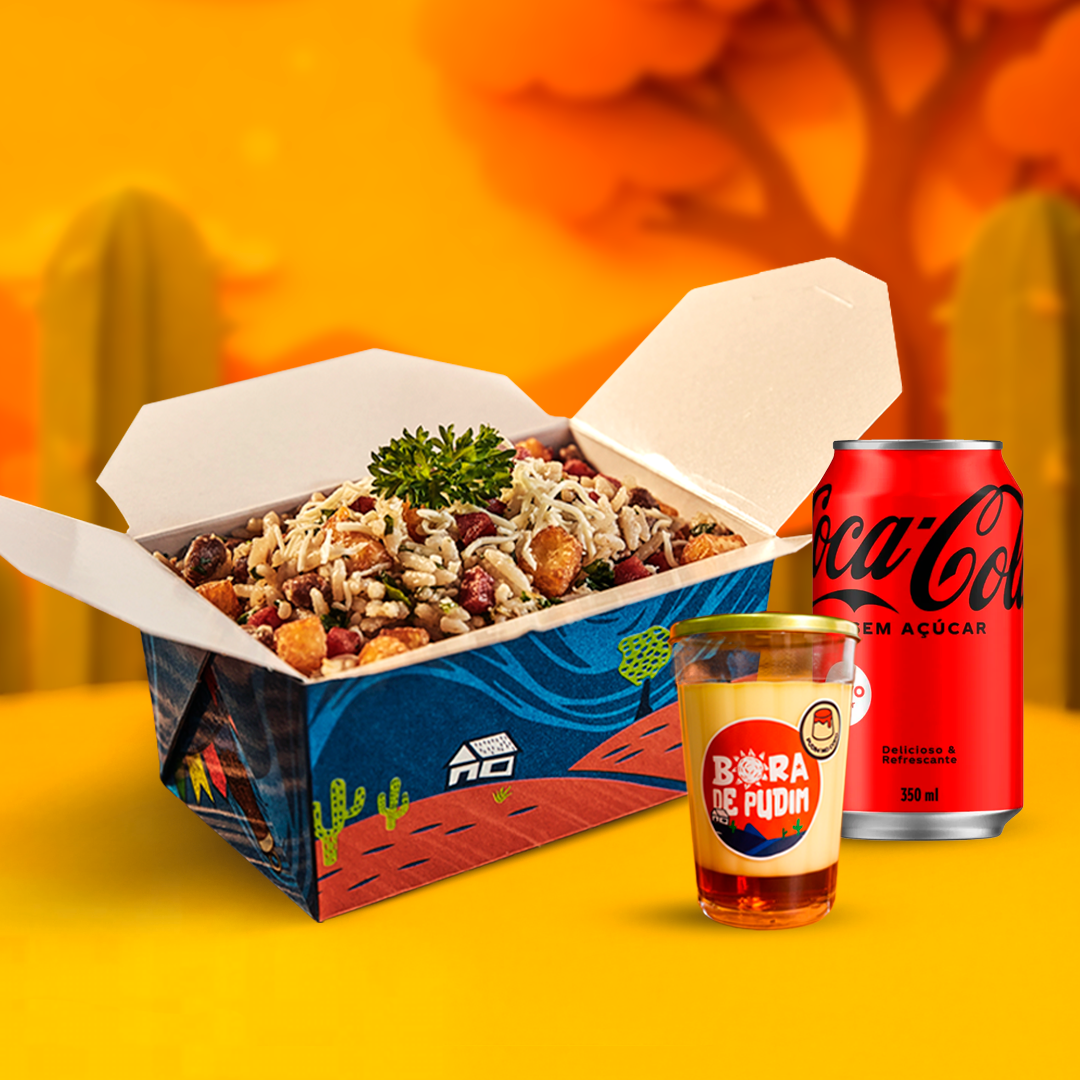 Combo dia do nordestino: 1 Caixa da Peste + 1 Bebida + 1 Pudim