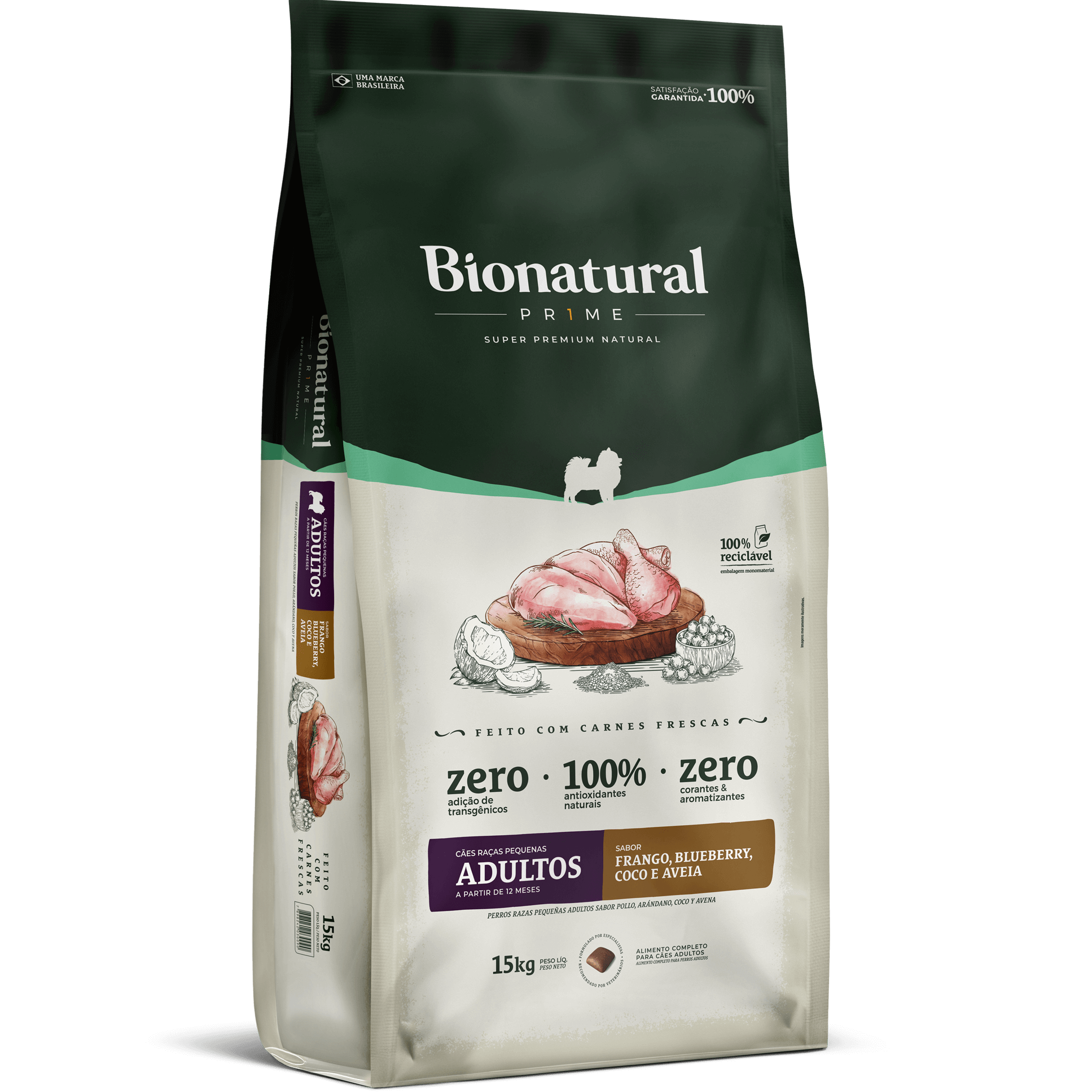 BIONATURAL CÃES RAÇAS PEQUENAS FRANGO