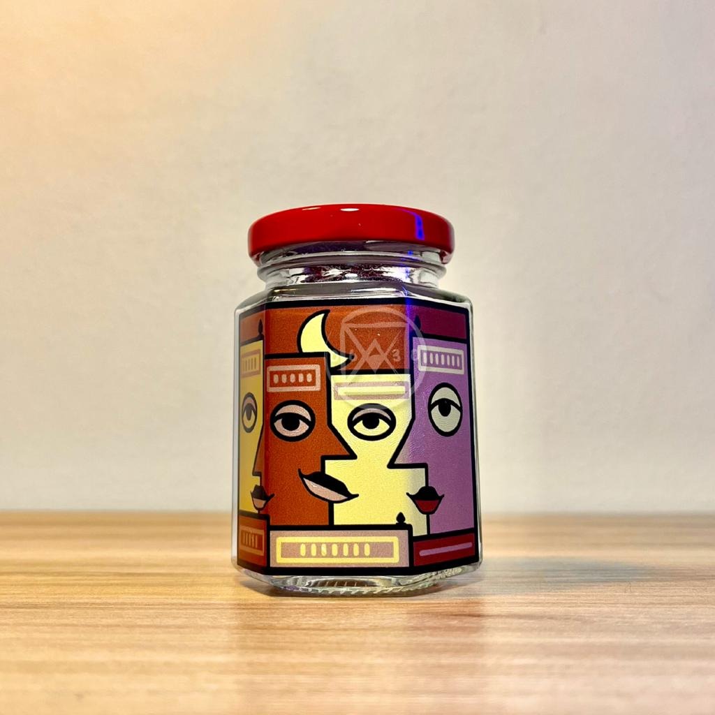 POTE D/VIDRO OLINDA E SUAS FACES HEXAGONAL