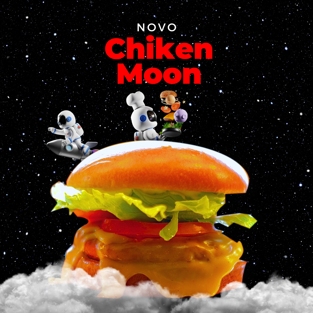 Chiken Moon + fritas + bebidas