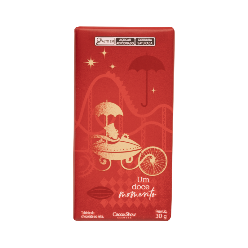 Tablete Natalino ao Leite Surpresa 30g