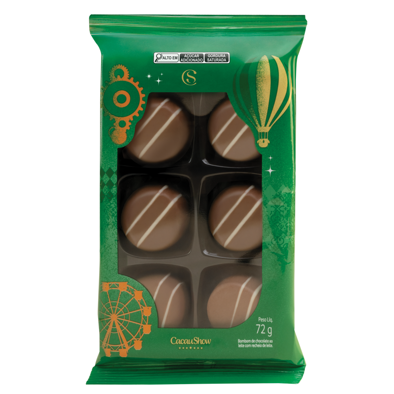 Bombons ao Leite de Natal 72g