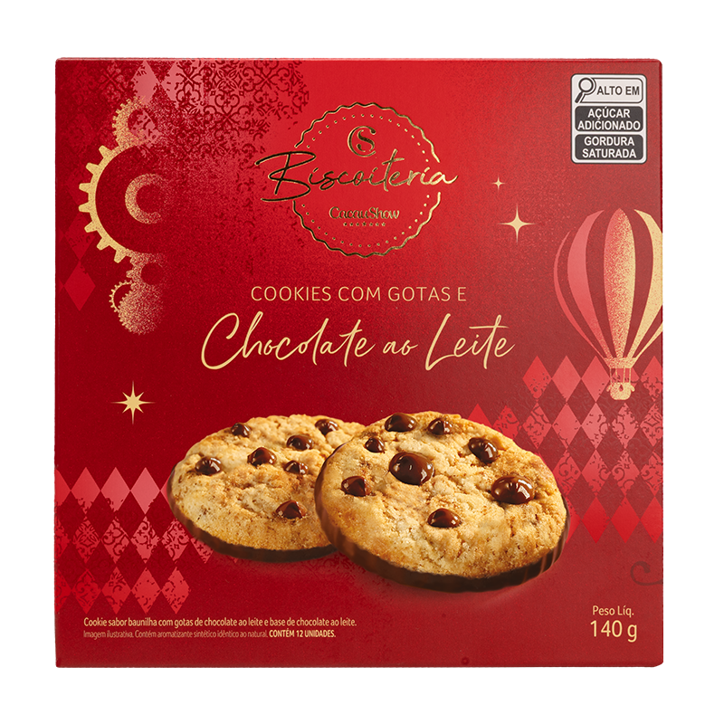 Cookies de Natal com Gotas ao Leite 140g