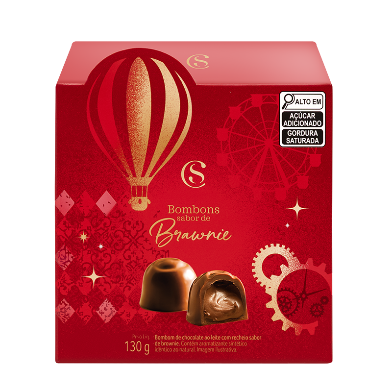 Cubo com Bombons Brownie 130g