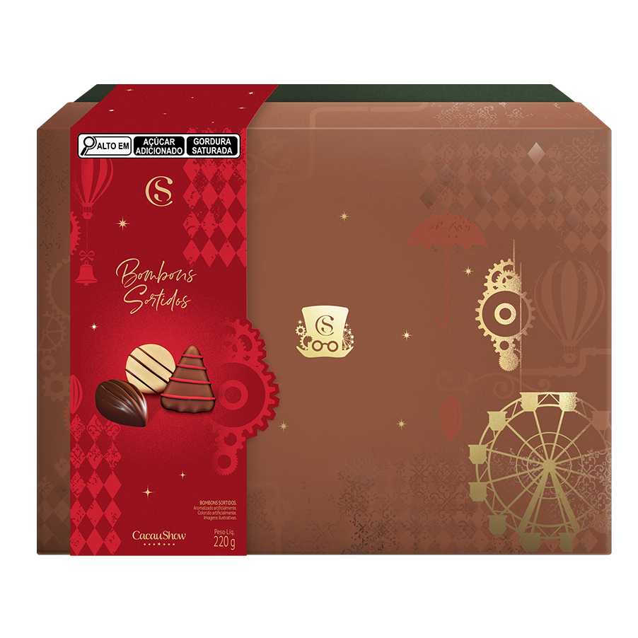 Caixa Cenário de Natal 220g