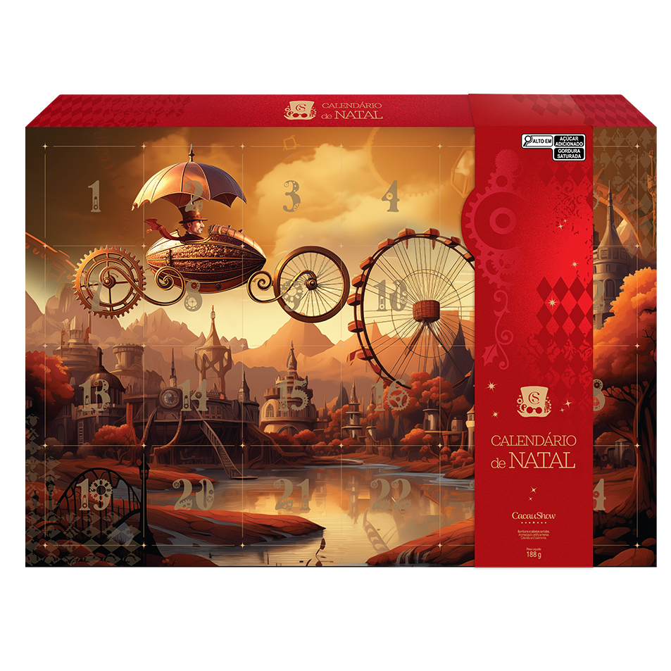 Caixa de Chocolates Calendário Advento 188g