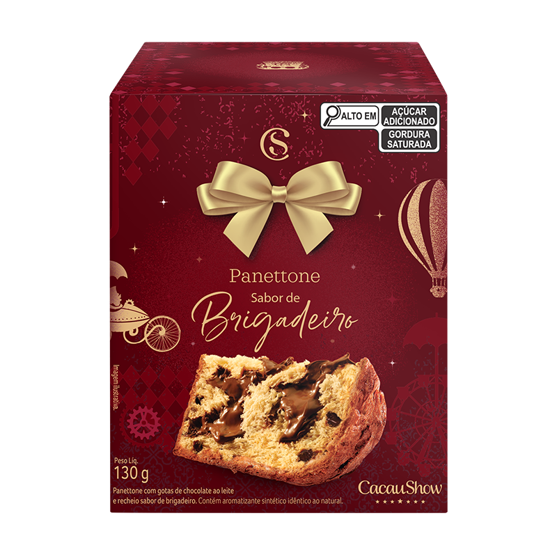 Mini Panetone com Recheio de Brigadeiro 130g