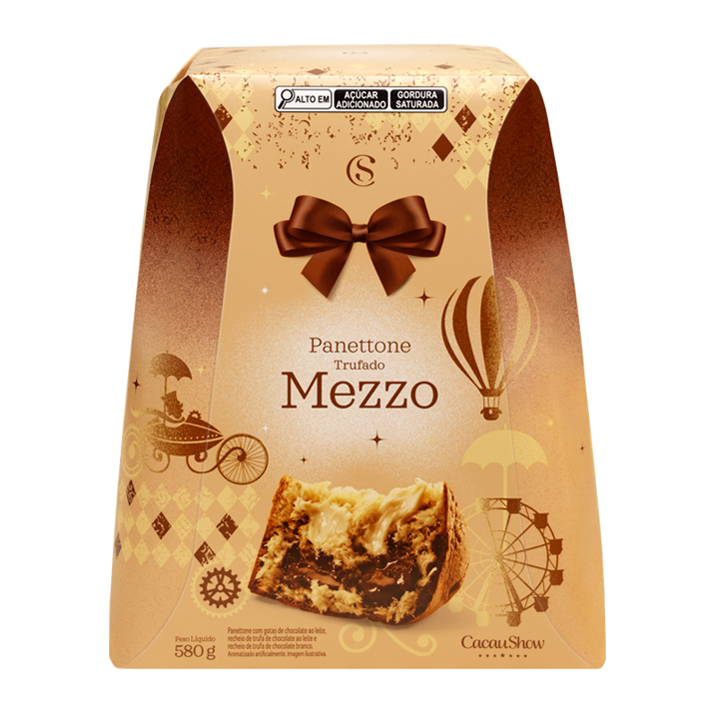 Panetone Trufado Mezzo 580g