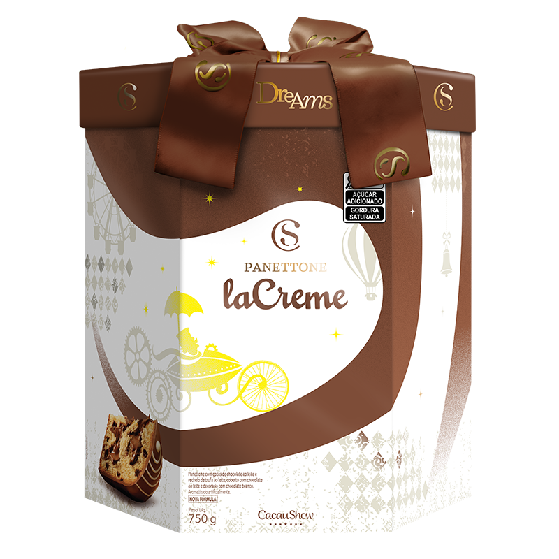Panetone laCreme Premium ao Leite 750g