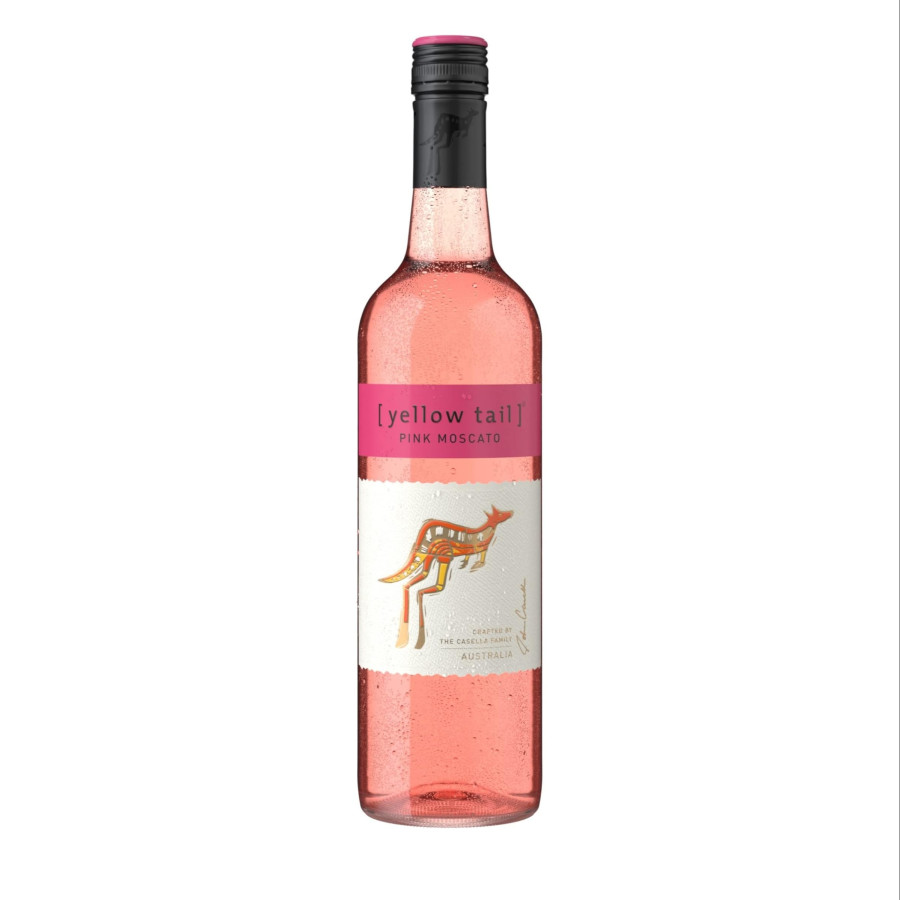 VINHO (AUS) YELLOW TAIL PINK MOSCATO 750ML