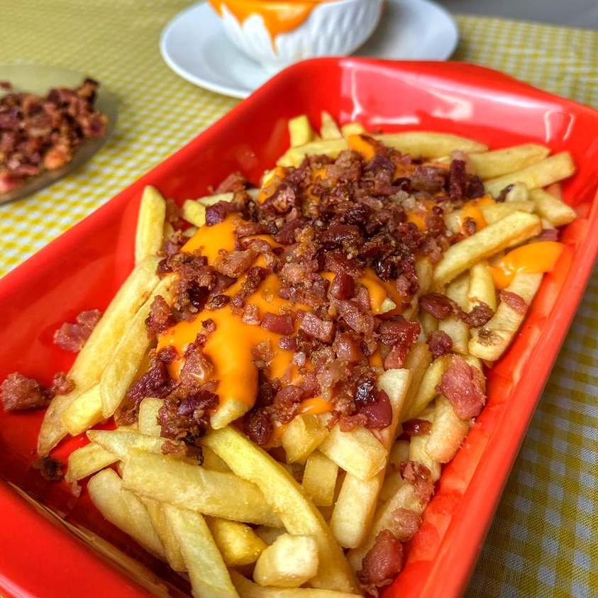 Porção Batata Frita + Cheddar + Bacon 250g
