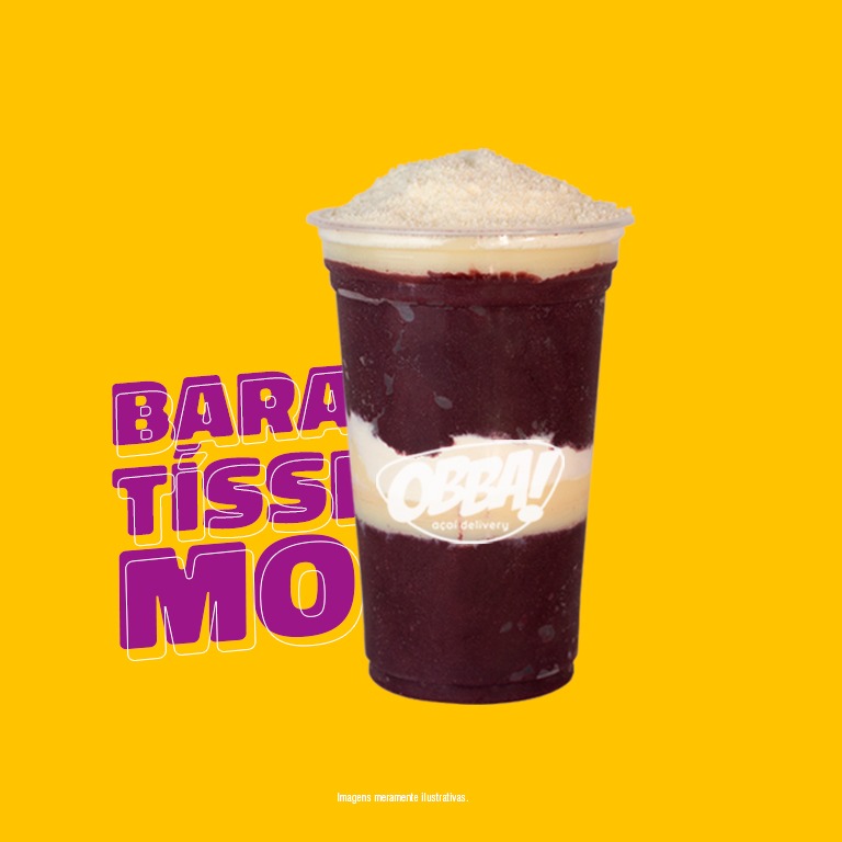 Clássico ( 500ml ) Açaí com Leite Condensado + Leite em Pó